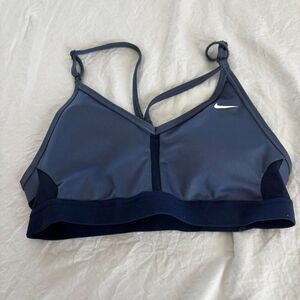 NIKE Women's Navy Blue Athletic Activewear Small Racerback Running Sports Bra